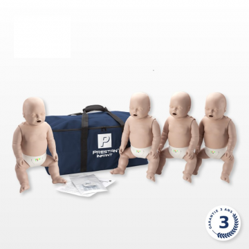 Pack 4 mannequins Nourrissons Prestan avec moniteur de fréquence