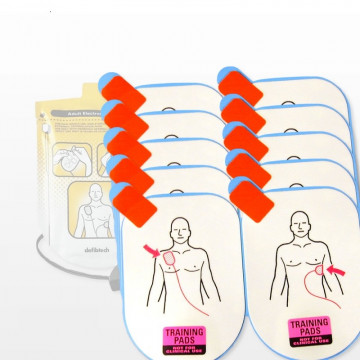 Lot de 5 paires d'électrodes adultes defibtech