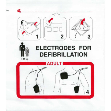 Électrodes Non Préconnectée Adulte pour Défibrillateur Schiller FRED EASY / LIFE / SKITY