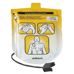 Paire d'électrodes Adulte pour défibrillateur DEFIBTECH LIFELINE